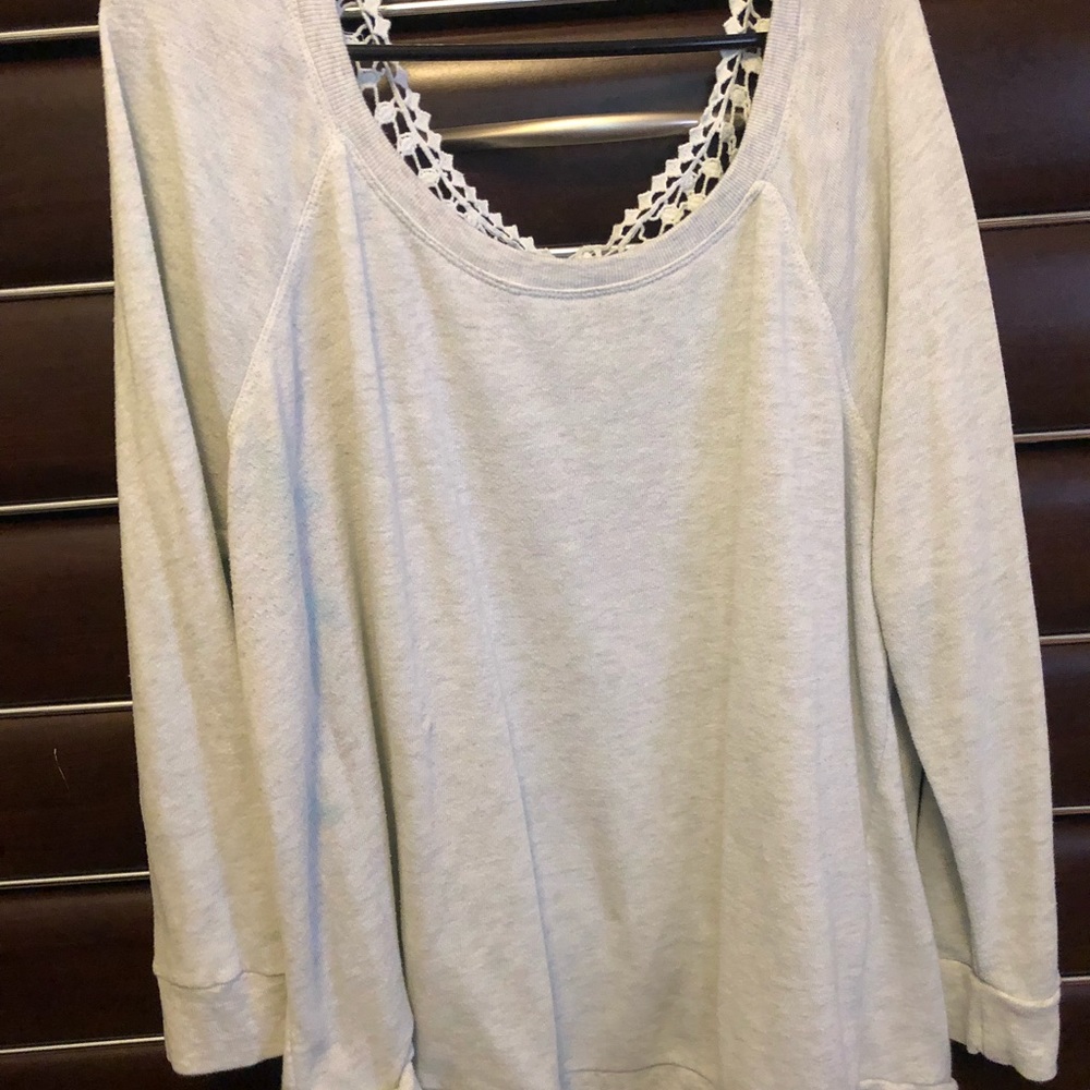 Sweater with lace back